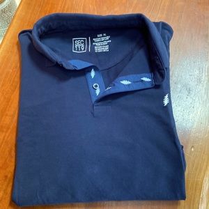 Sec. 119 Grateful Dead lightning bolt navy blue polo
